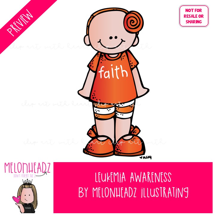 Leukemia Awareness clip art, cancer, ribbon COLORED Version - Image 2