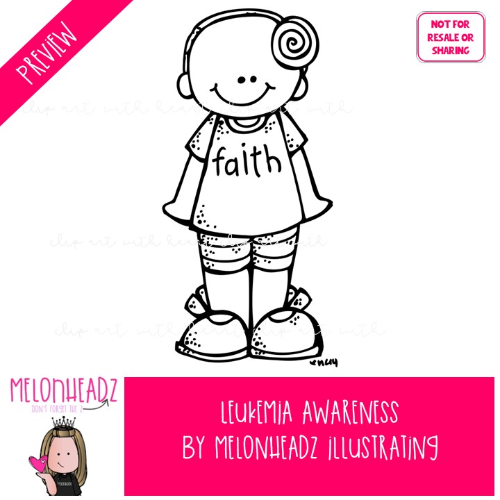 Leukemia Awareness clip art, cancer, ribbon BLACK AND WHITE - Image 2
