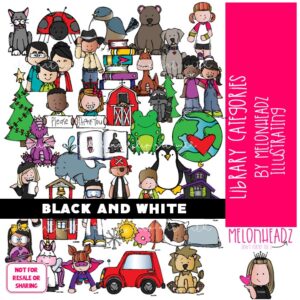 Library Categories clip art, genre, reading BLACK AND WHITE