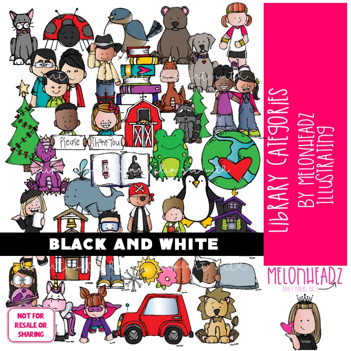 Library Categories clip art, genre, reading BLACK AND WHITE