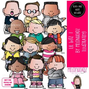 Lil Bitz 1 clip art, kid COMBO PACK