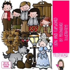 Lion and the Cupboard clip art, literature, Book Companion COLORED Version