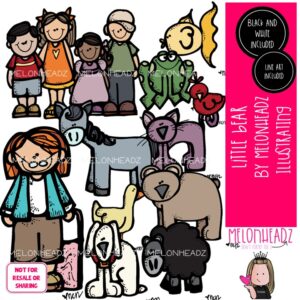 Little Bear clip art, literature, book companion COMBO PACK