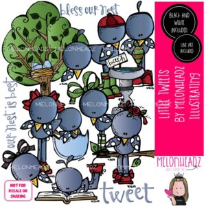 Little Tweets clip art, bird, tree COMBO PACK