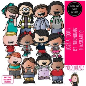 Lost a Tooth clip art, Kidlettes, Bobbleheadz, Lil Bitz COMBO PACK