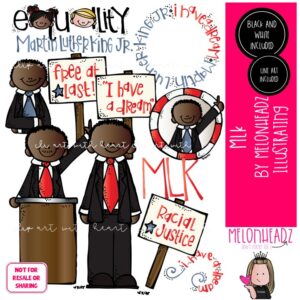 Martin Luther King Jr. clip art, MLK, Historical Figure COMBO PACK