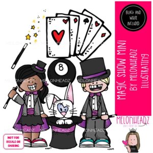 Magic Show clip art, magician Mini
