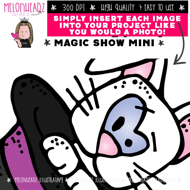 Magic Show clip art, magician Mini - Image 3