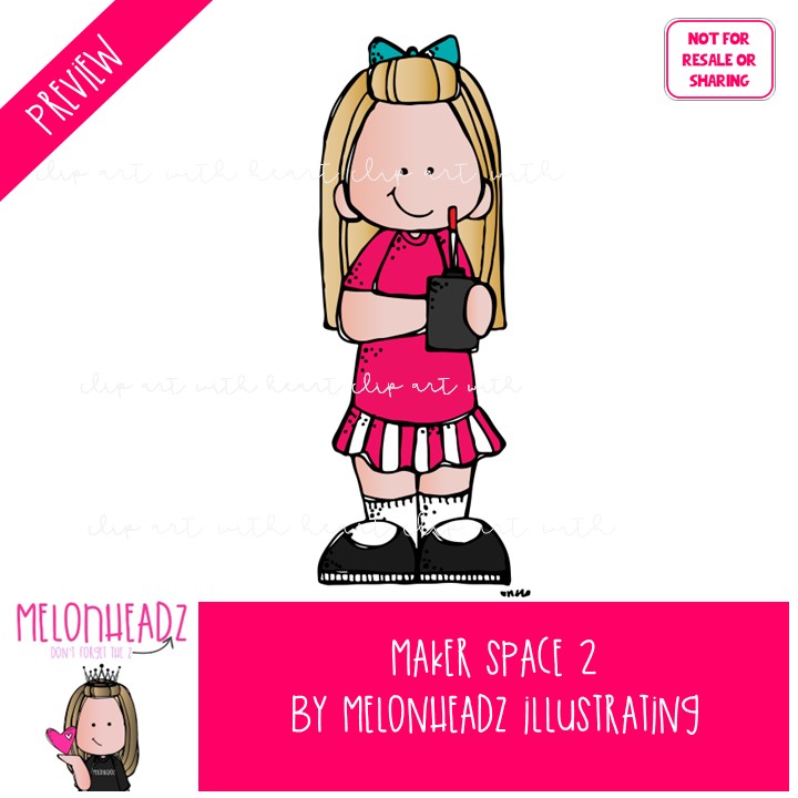 Maker Space 2 clip art, create, imagination COLORED Version - Image 2