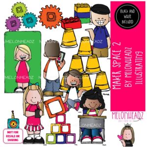Maker Space 2 clip art, create, imagination COMBO PACK