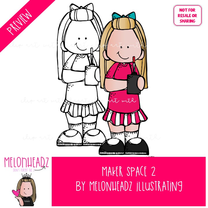 Maker Space 2 clip art, create, imagination COMBO PACK - Image 2