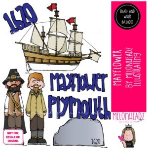 Mayflower clip art, Historical Figure Mini