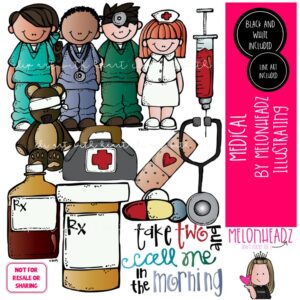 Medical clip art, career, doctor COMBO PACK