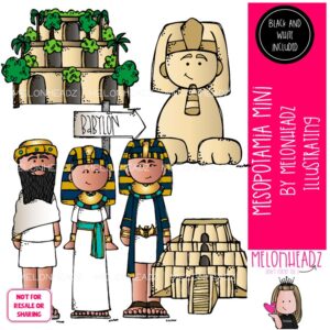 Mesopotamia clip art, King Tut, Hatshepsut Mini