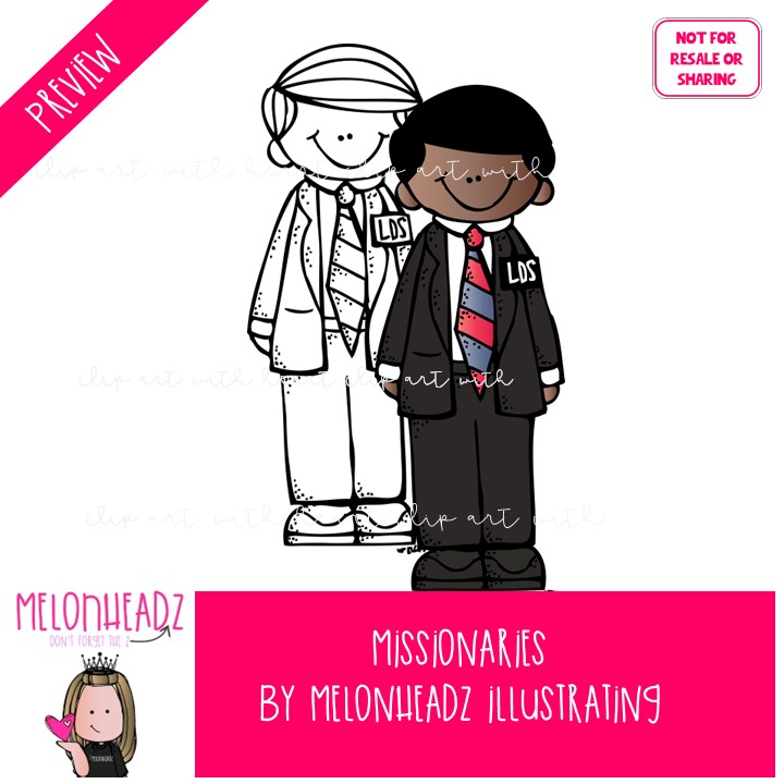 LDS Missionaries clip art COMBO PACK - Image 2