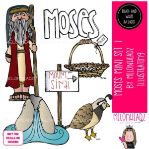 Moses clip art 1, Bible Mini