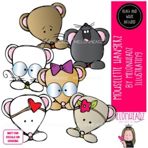 Mouselettes clip art, Hangerz, toppers Mini