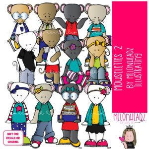 Mouselettes 2 clip art COLORED Version