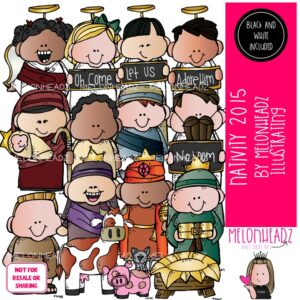 Nativity clip art 2015, Lil Bitz clip art, Christmas clip art COMBO PACK