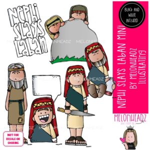 Nephi slays Laban clip art, LDS, Book of Mormon Mini