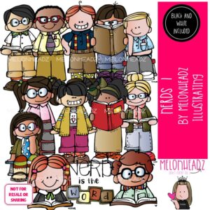 Nerds clip art 1, Kidlettes clip art COMBO PACK