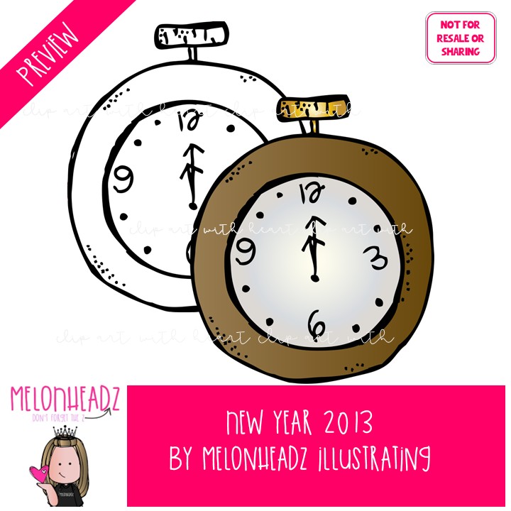 New Year clip art 2013, holiday clip art COMBO PACK - Image 2