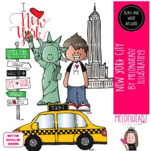 New York clip art Statue of Liberty clip art Mini