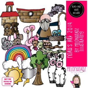 Noah's Ark clip art 2014, Bible COMBO PACK
