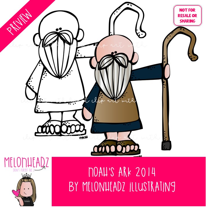 Noah's Ark clip art 2014, Bible COMBO PACK - Image 2