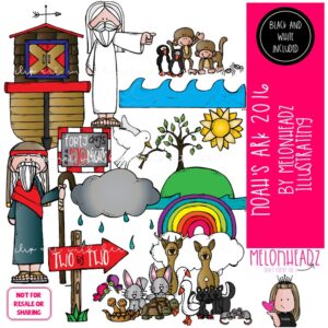 Noah's Ark clip art 2016, Bible COMBO PACK