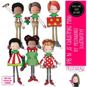 PB n Js clip art, Christmas clip art Mini