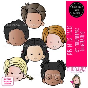 PB n Js clip art, Faces Mini