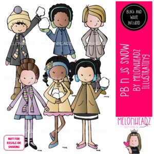 PB n Js clip art, Snow, Winter Mini