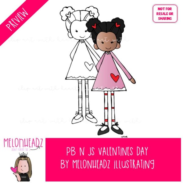 PB n Js clip art - Valentines Day - Mini - Image 2