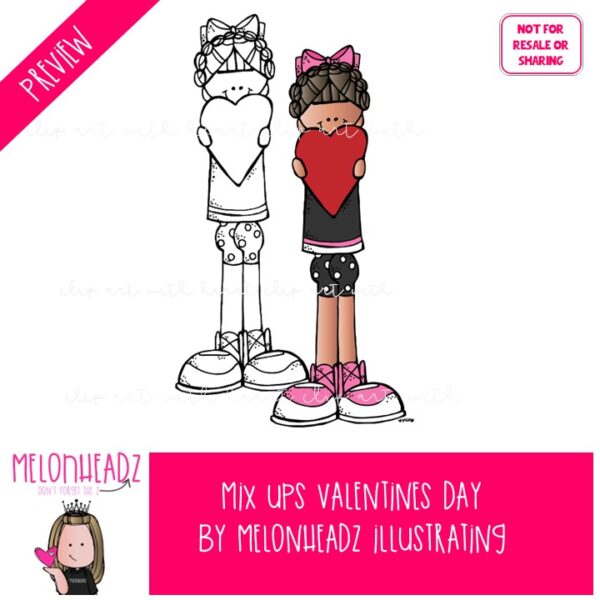 Mix Ups - Valentines Day  clip art - COMBO PACK - Image 2