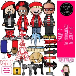 Paris clip art Set 2 Eiffel Tower clip art COMBO PACK