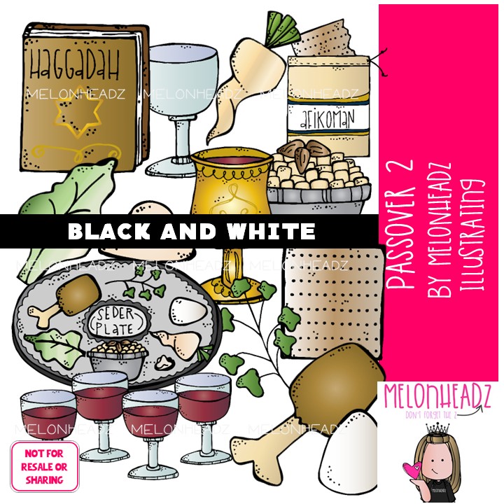 Passover clip art 2, Bible BLACK AND WHITE