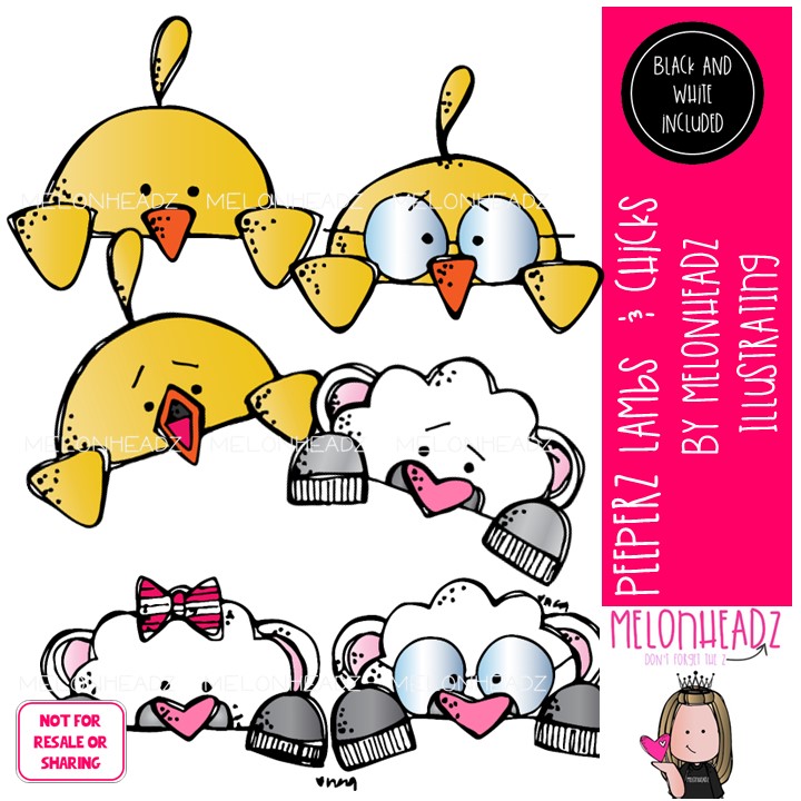 Peeperz clip art Lambs and Chicks clip art Easter clip art Mini