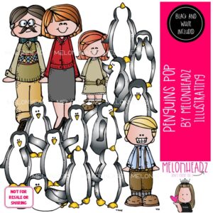 Penguins Pop clip art, literature, book companion COMBO PACK