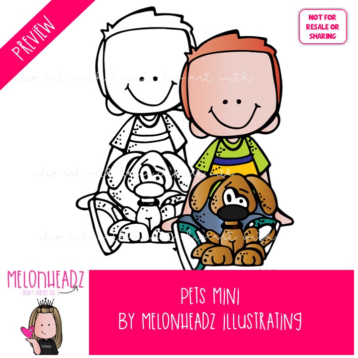 Pets clip art, dog, cat Mini - Image 2