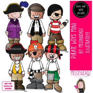 Pirate clip art, Boys Mini