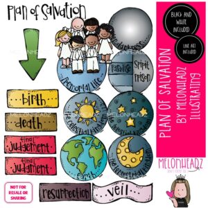 Plan of Salvation clip art, LDS clip art, Plan of Happiness clip art COMBO PACK