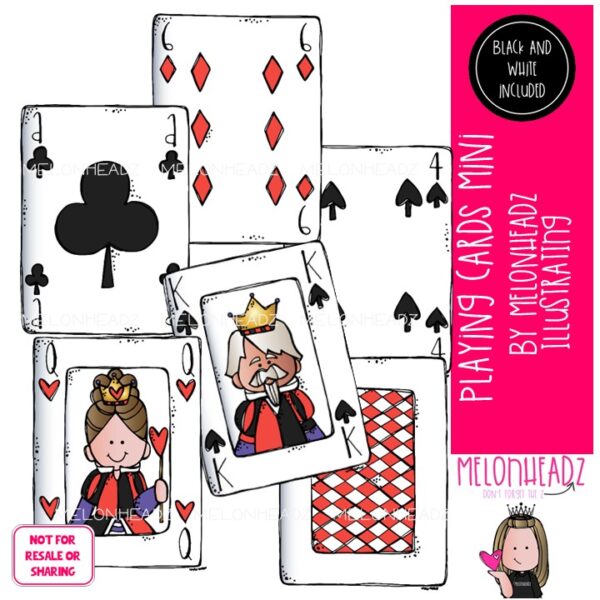 Playing Cards clip art - Mini