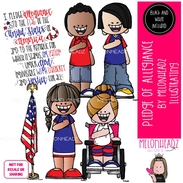 Pledge of Alligance (c) Melonheadz Illustrating LLC 2017