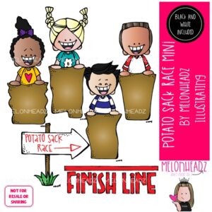 Potato Sack Race clip art, play Mini