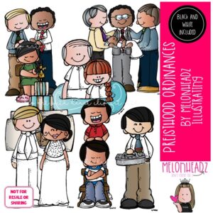 Priesthood Ordinances clip art, LDS, baptism Mini