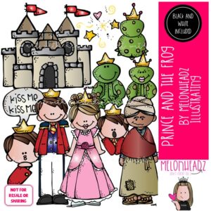 Prince and the frog clip art, castle, princess COMBO PACK