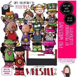Pro Wrestling clip art SPorts Entertainment clip art COMBO PACK
