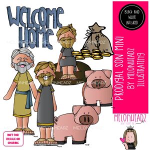 Prodigal son clip art, Bible Mini