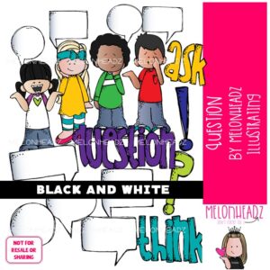 Question clip art, Ask clip art, Speech Bubble clip art BLACK AND WHITE